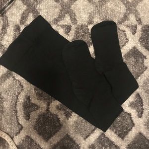 Black knee high socks